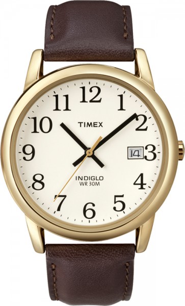 Timex Herrenuhr (auch für Damen geeignet) Model T2N369  Diese tolle Uni-Sex Uhr mit präzisem Quarzwerk, hat ein hochwertiges Metallgehäuse golden poliert, ein bequemes Lederband und eine cremefarbene Zifferblattanzeige, für den modernen Mann.  – Datumsanz