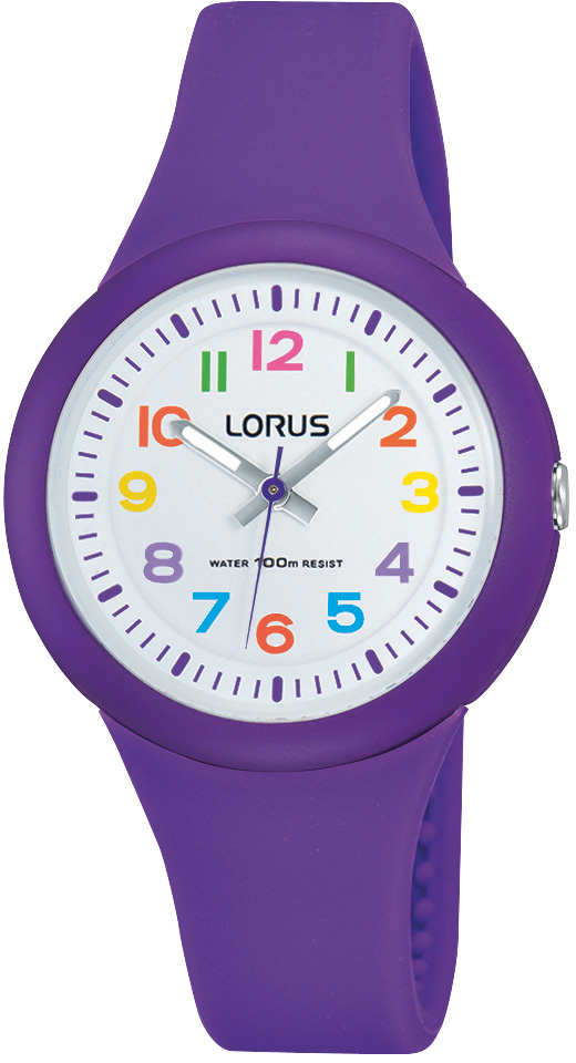 Lorus by Seiko Uhr RRX47EX9 Kinderuhr Silikonband lila 10 bar - Uhren