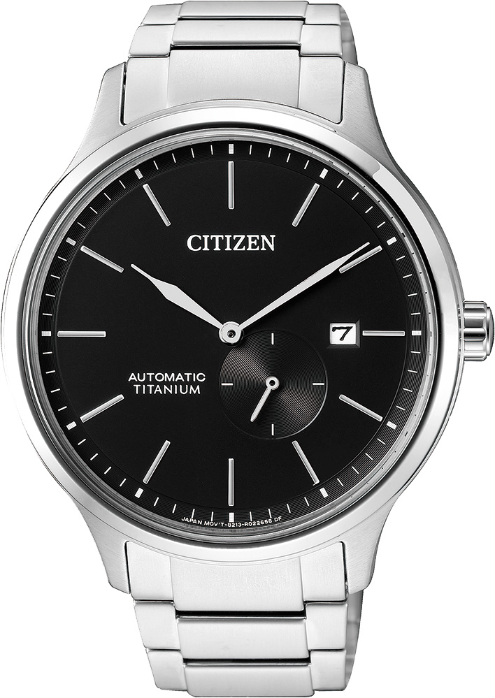 Citizen Uhren NJ0090-81E Automatik Titan schwarz Zifferblatt - Uhren