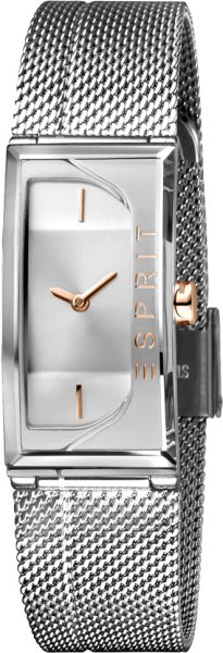 ESPRIT Damenuhr ES1L015M0015 Houston Lux Mesh Armband Silber