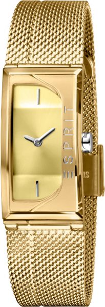 ESPRIT Damenuhr ES1L015M0025 Houston Lux Mesh Armband IP Gold