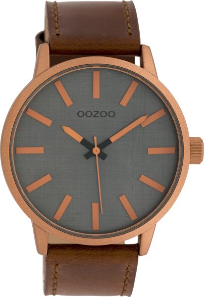 OOZOO Uhren C10033 Unisex Lederband braun 45mm