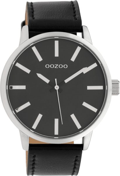 OOZOO Uhren C10034 schwarz Lederband Unisex 45mm
