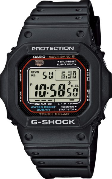 CASIO Herrenuhr GW-M5610-1ER Funk Solaruhr G-Shock Digital schwarzes Gehäuse