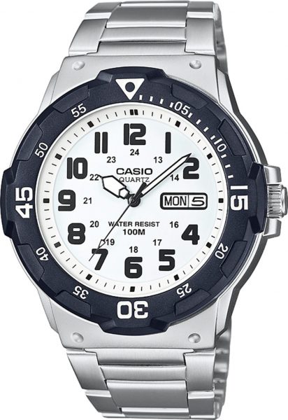 Casio Collection MRW-200HD-7BVEF Herren Uhr Quarz Silber Schwarz