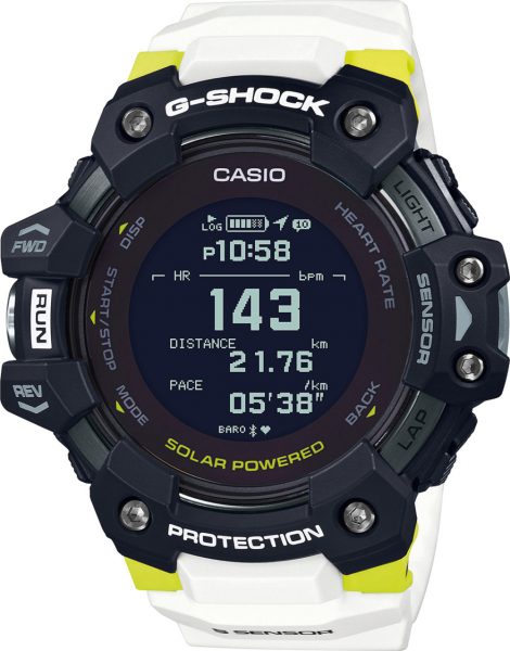 Casio G-Shock GBD-H1000-1A7ER Casio  Bluetooth Herrenuhr Sportuhr Taucheruhr weiß schwarz grüne Uhr