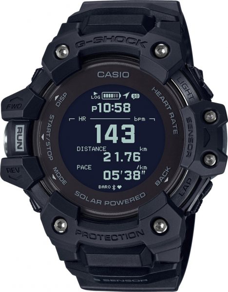Casio G-Shock GBD-H1000-1ER schwarze Bluetooth Sport Taucher Uhr Smart Watch