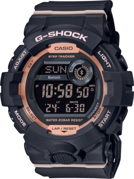 G-Shock GMD-B800-1ER Damenuhr Taucheruhr Stopp Uhr Bluetooth Schwarz pink
