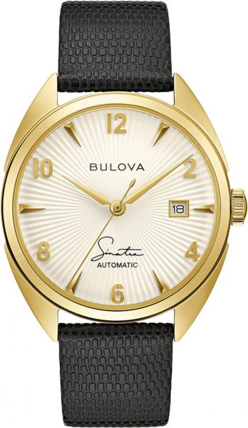 Bulova Uhr 97B196 Herren Automatik Bulova Frank Sinatra 40mm Gold/Schwarz