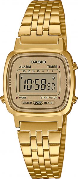 Casio Vintage Uhr LA670WETG-9AEF Quartz goldene Herrenuhr Damenuhr