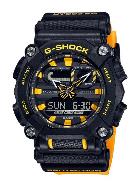 Casio G-Shock Schwarz/Gelb GA-900A-1A9ER Analog Unisex Uhr