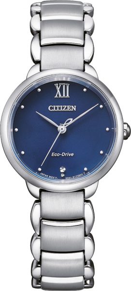 Citizen SALE Uhr EM0920-86L Eco-Drive Damen-Armbanduhr Dunkelblau 28mm Durchmesser