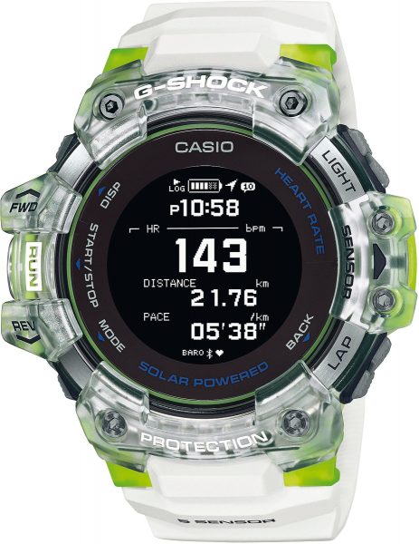 Casio Uhr GBD-H100-7A9ER G-Shock Herzfrequenz Bluetooth Solar