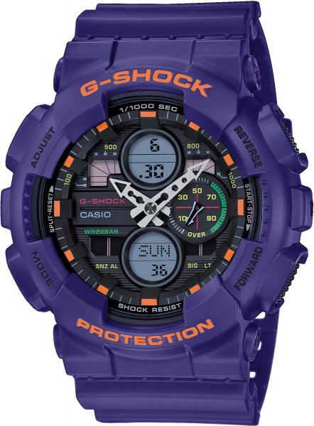 G-Shock Uhr GA-140-6AER Herrenuhr lila