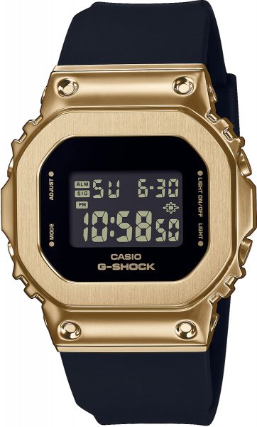 G-Shock Uhr GM-S5600GB-1ER Damenuhr schwarz/gold