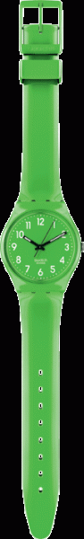 Swatch Colour Code grün, Lemongrass, Quarzwerk, Kunststoffgehäuse, Kunststoffband, 3 ATM, 33mm Durchmesser SWISS MADE