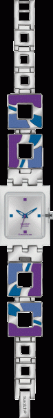 Swatch Hot Batik Purple  Uhr mit Quarzwerk, Kunststoffgehäuse und Edelstahlband mit farbigem Kunstton, Kunststoffglas, 3 ATM, Ø 26x30x8mm. Nur bei Abramowcz aus Stuttgart zum Discountpreis.