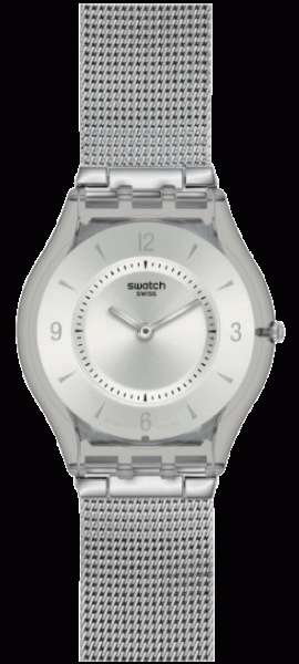 Swatch Skin Classic SFM118M Damen-Armbanduhr , Quarzwerk, Kunststoffgehäuse/band, Kunststoffglas, 3 ATM, 35×3,8mm