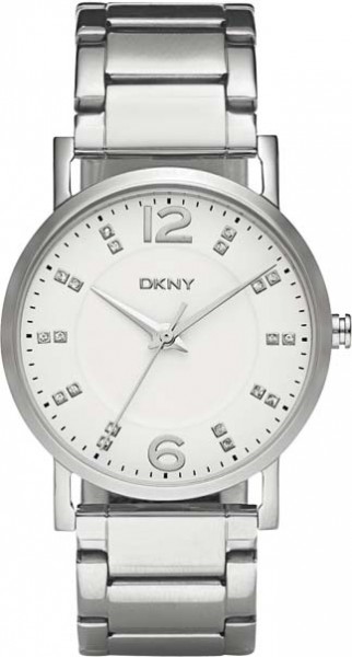 DKNY Quarzwerk, Edelstahl gehäuse/armband, 5 ATM, 36mm Durchm, 7mm Höhe