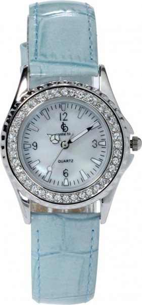Uhr, entzückende trendige Quarzwerk Uhr mit weißem Ziffernblatt und Kratzunempfindlichem Mineralglas, die Uhr ist mit einem rhodiniertem Metallgehäuse und einem Lederband in türkis und in Schlangenoptik ausgestattet. Die Lünette ist besetzt mit strahlende