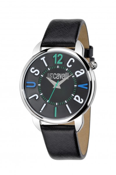 Just Cavalli Uhr R7251138525 wunderschöne Quarzwerk Uhr von Just Cavalli aus dem Hause Abramowicz, die Uhr ist aus Edelstahl, das Uhrenband besteht aus schwarzem und sehr angenehmem Leder, das Ziffernblatt ist in schwarz und durch die Zeiger in Silber kan